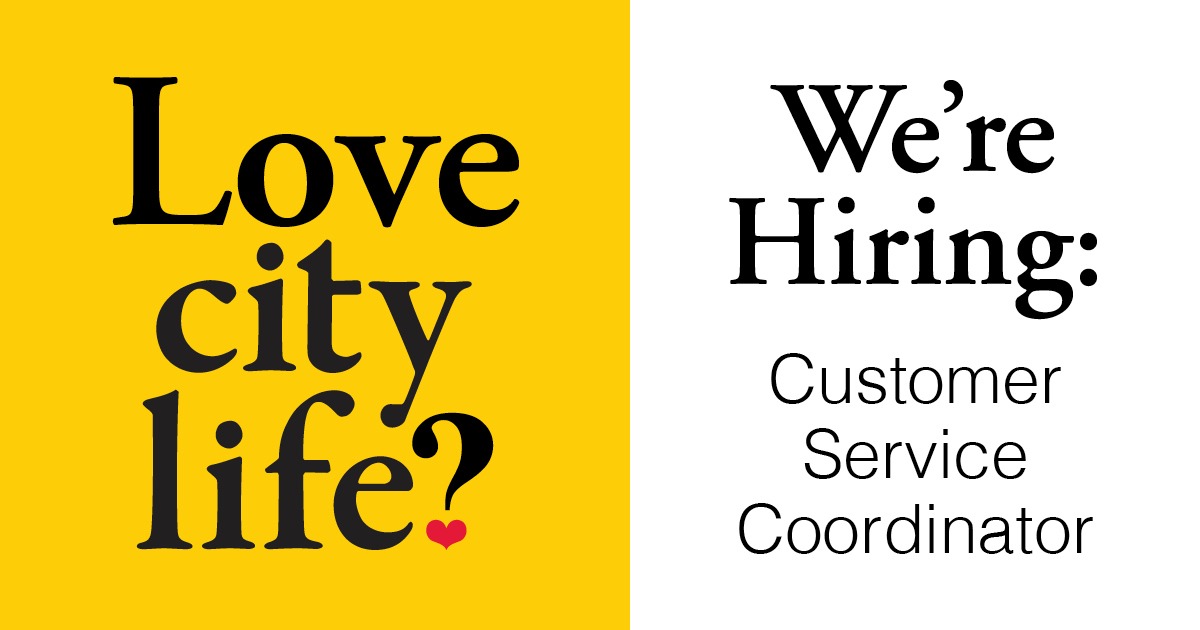 We're Hiring: Customer Service Coordinator