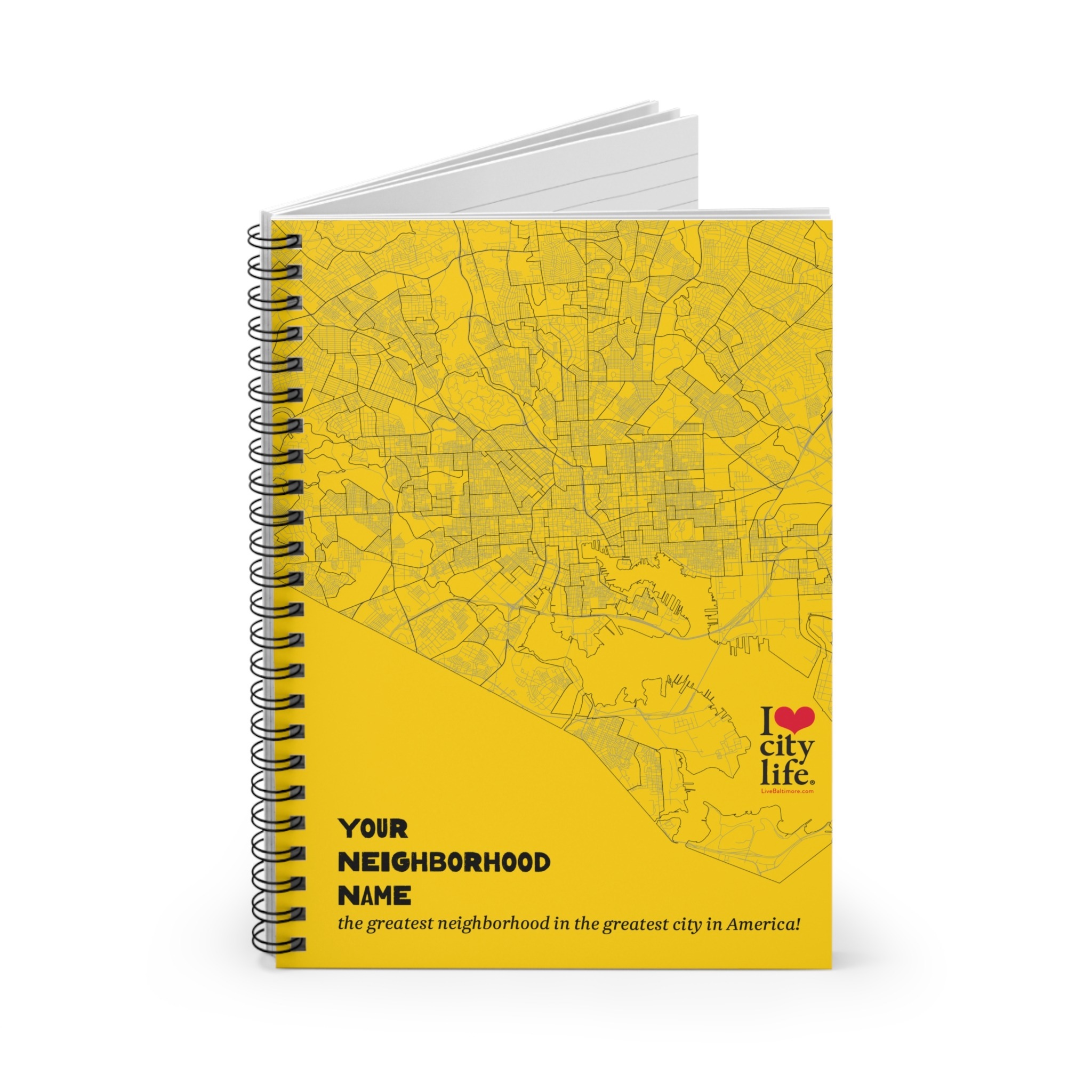 Customizable City Map Notebook